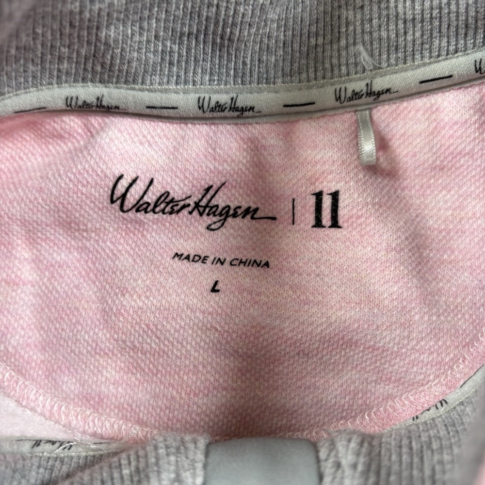 Walter Hagen Performance 11 Classic Quarter Zip Golf Pullover Pink Large - Picture 4 of 8